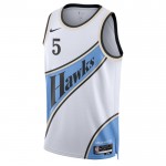 Maillot NBA Atlanta Hawks dyson Daniels Nike 2024-25 City Edition Blanc Swingman - Homme